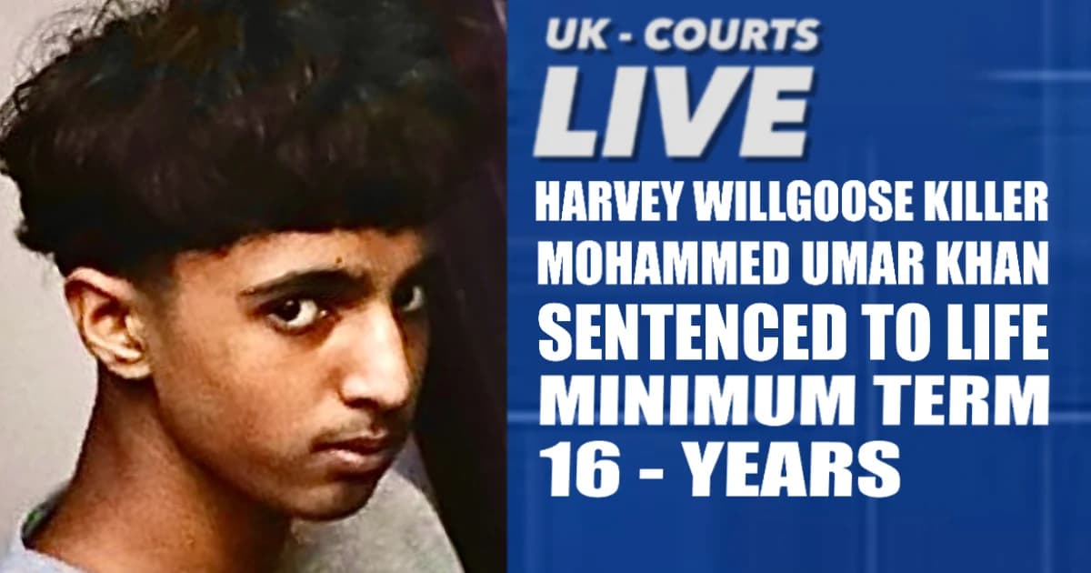Harvey Willgoose Murder Live sentencing