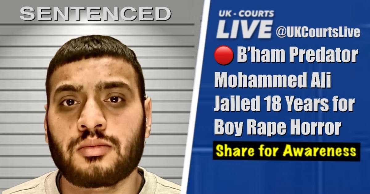 Professional Video Production News thumbnail of child rapist Mohammed Ali jailed for abusing boy
