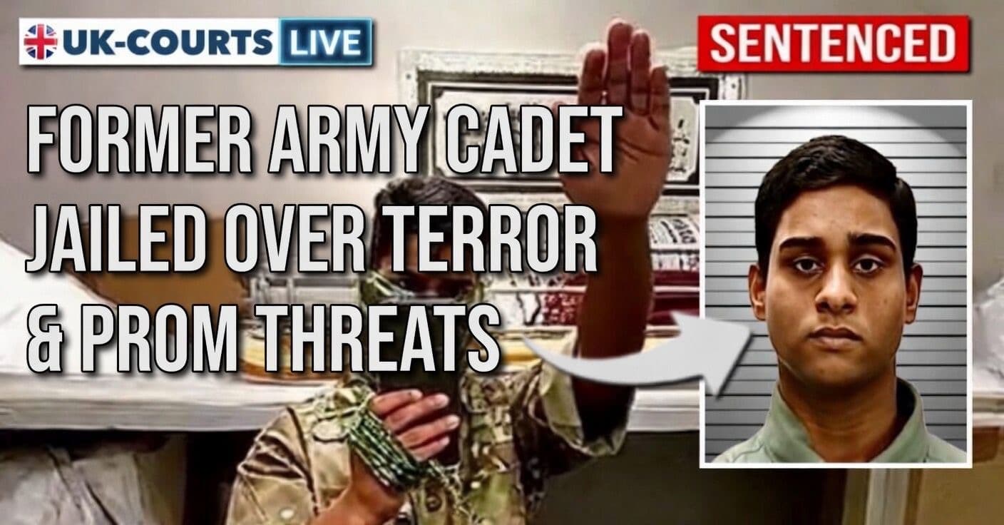 Professional headline news thumbnail featuring custody photo 