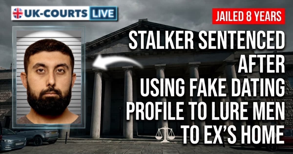 Image of Asad Hussain jailed 8 years for stalking and harassment. 