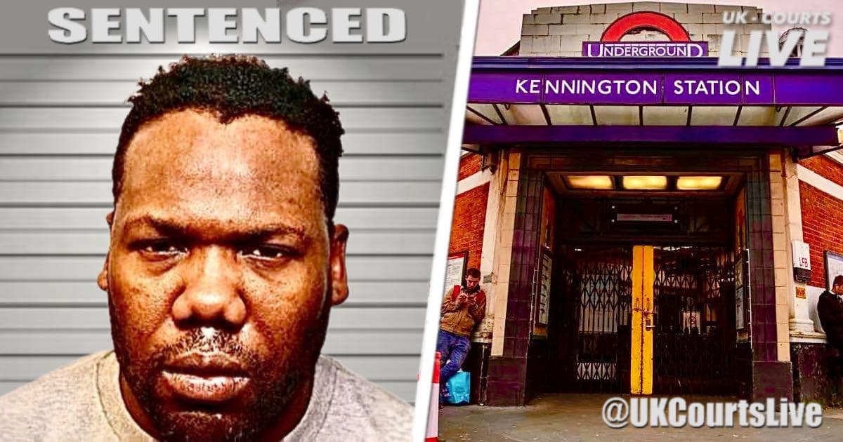 Professional Video Production News thumbnail featuring jailed knifeman and Kennington station where he launched his unexplained sadistic attacks