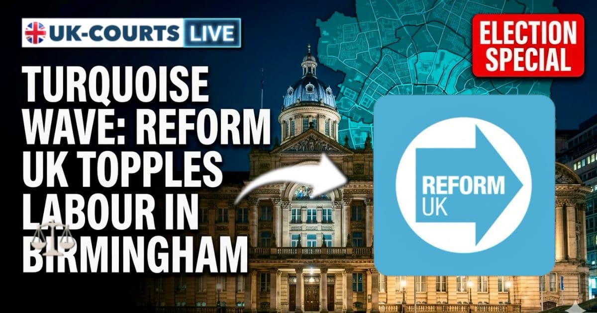 Reform biggest party in Birmingham Council 