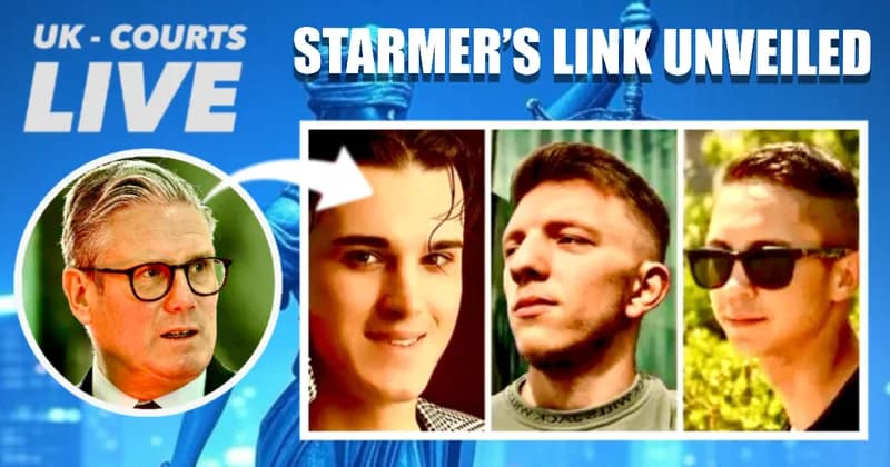 UK Courts Live thumbnail: Keir Starmer photo with three accused Ukrainian men in arson case—Roman Lavrynovych, Petro Pochynok, Stanislav Carpiuc