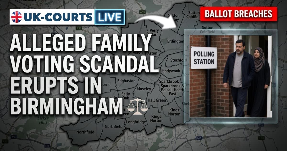 Alleged Family Voting Scandal graphic news thumbnail