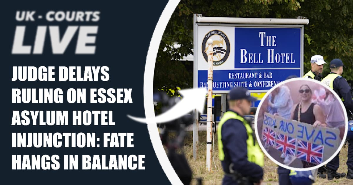Video Production News Thumbnail Showinty Bell Hotel in Epping with Protestors and Police