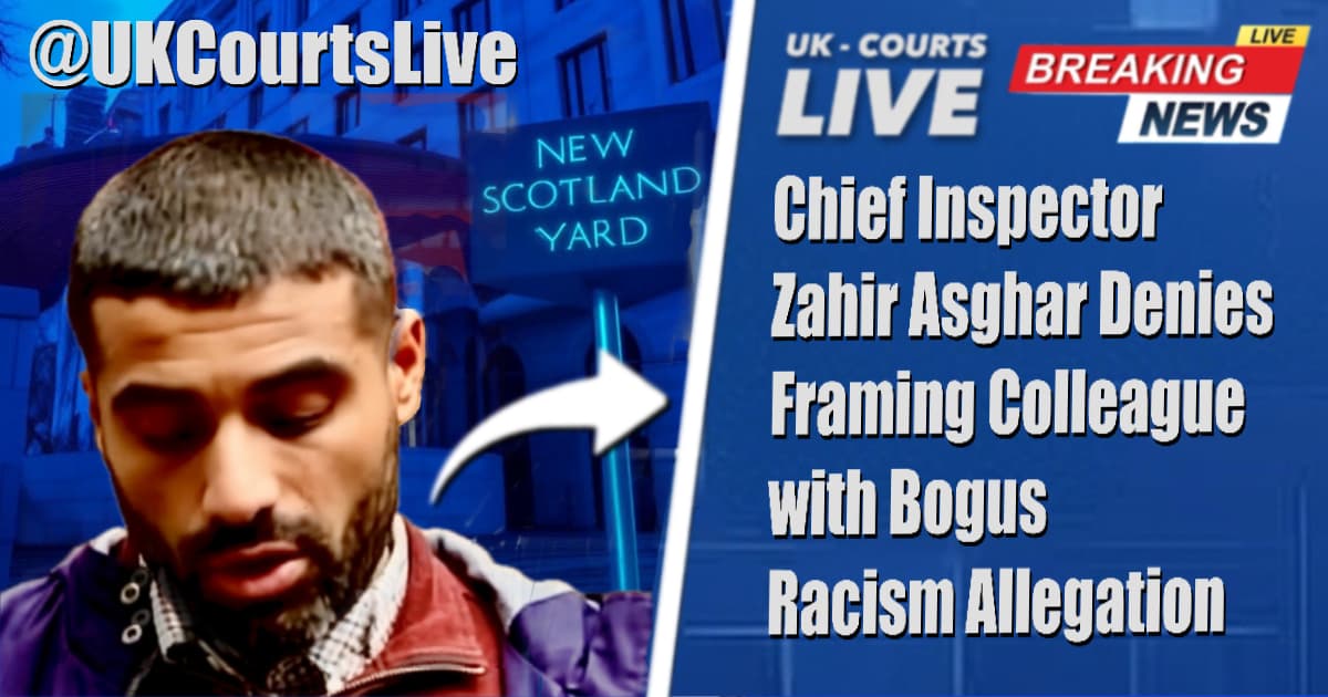 Video Production News Thumbnail Showing disgraced policeman Zahir Asghar 