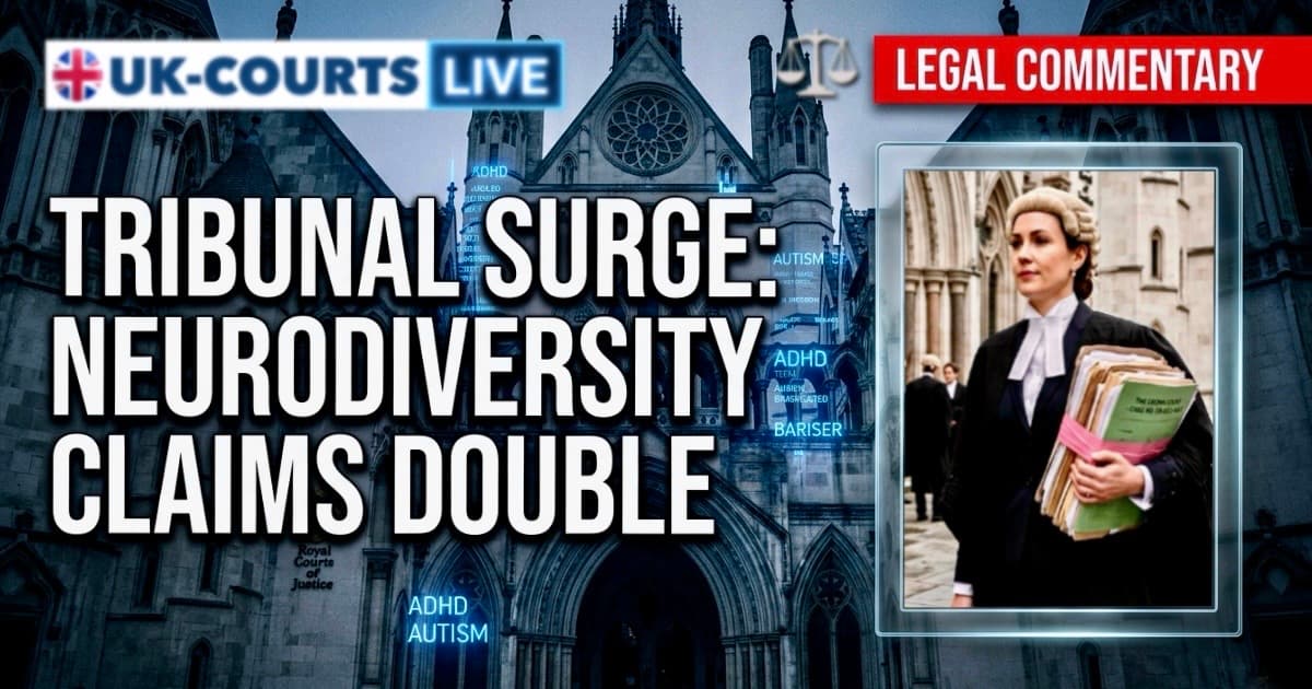 Image of a UK Barrister outside the Royal Courts of Justice 