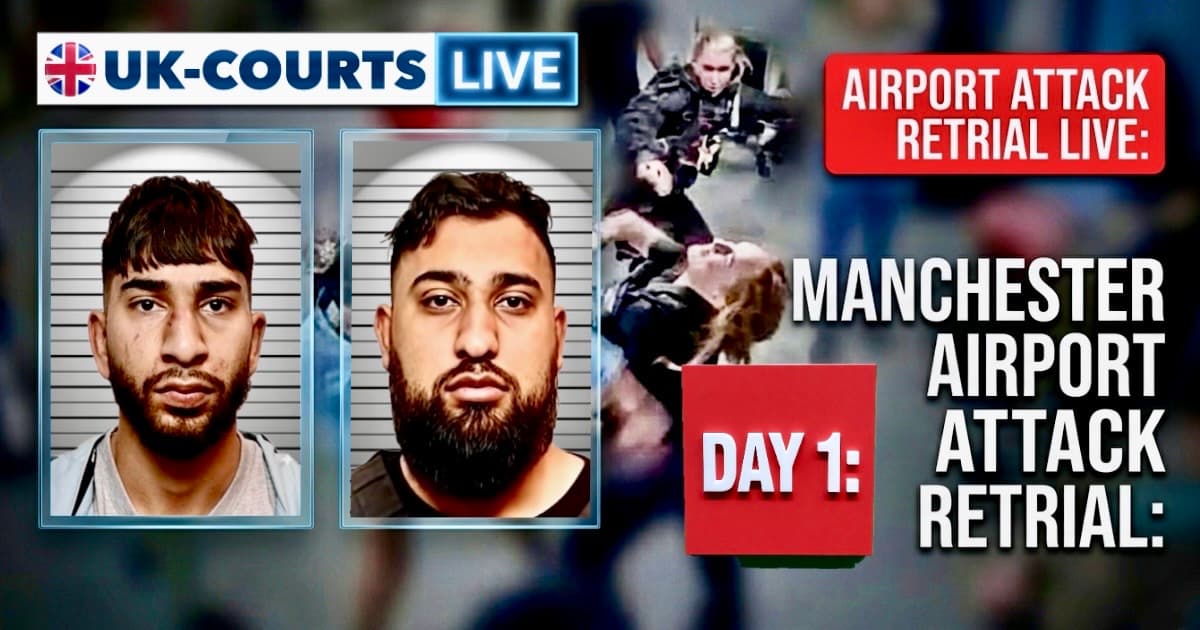 Manchester Airport Attack Retrial Live Reporting 