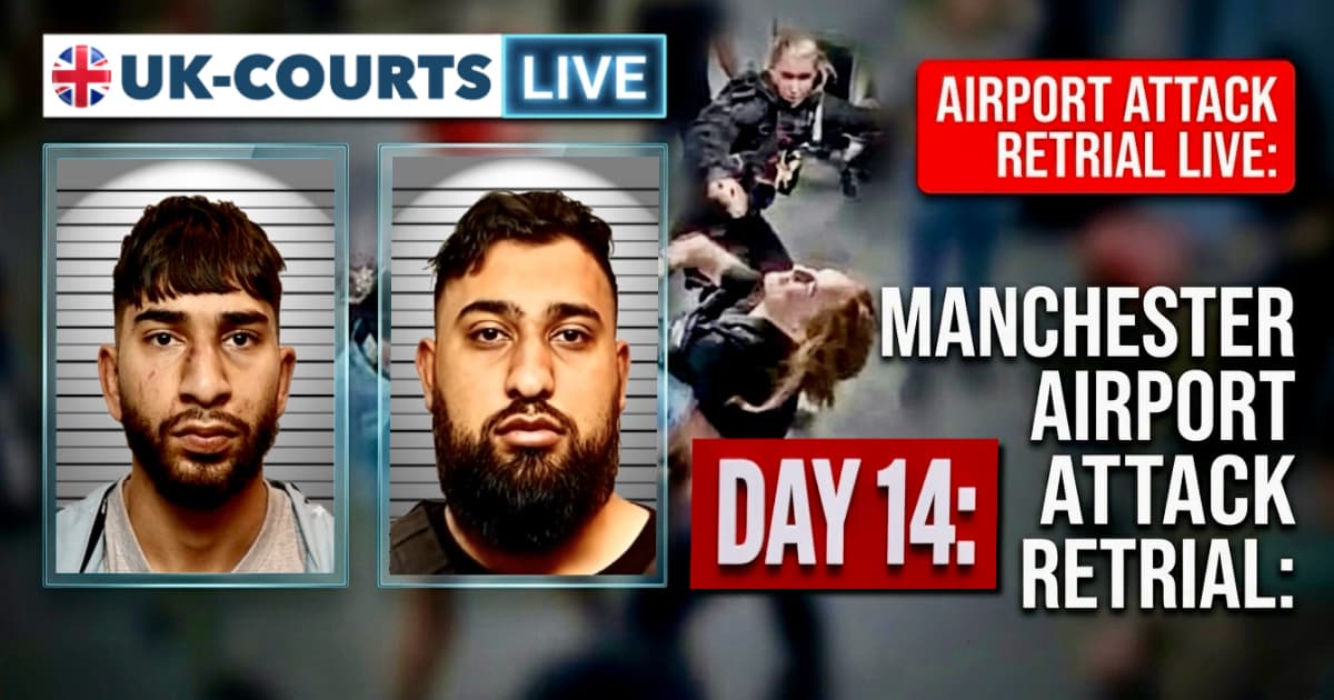 Image of Manchester Airport Attack thugs Day 8