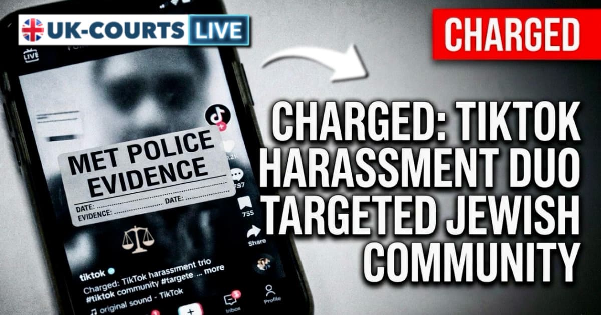 Image depicting charging of 2 Jewish hate crime defendants 
