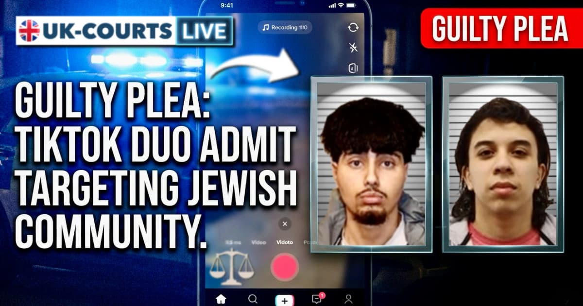 Image depicting the two guilty antisemitic TickTockets