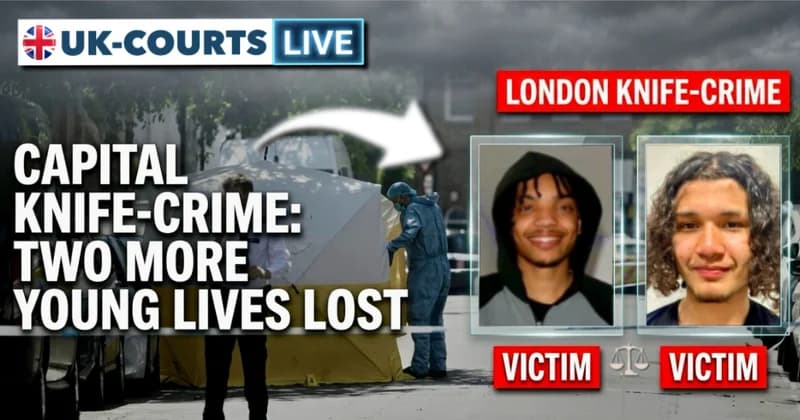 Image of two London teenagers who where fatally stabbed 