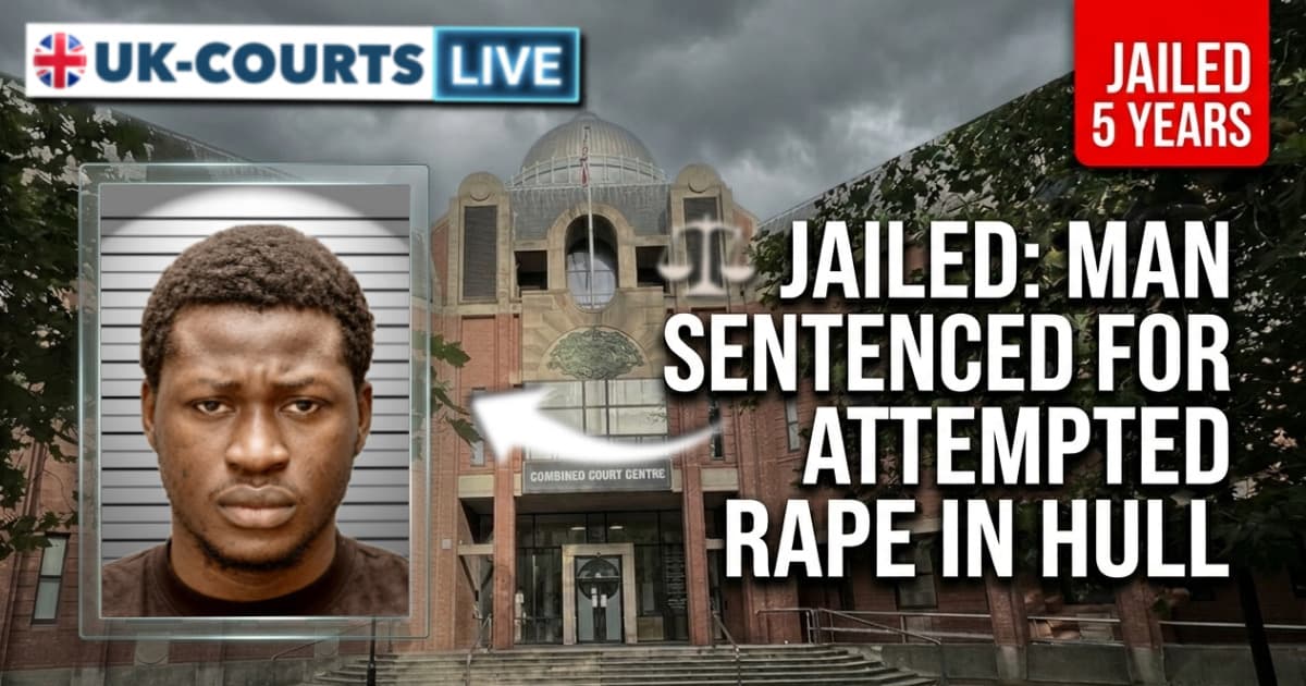 Image of convicted & sentenced Hull Rapist Qudus Ajeyemi