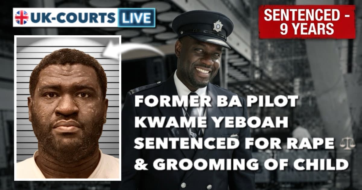 Image of convicted rapist Kwame Yeboah