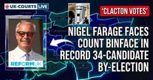 Image depicting Refroms Nigel Farage & Count BinFace in Clacton By-Election 
