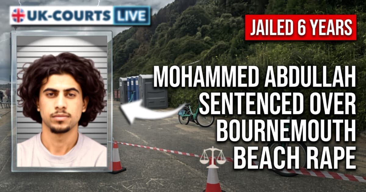 Image of convicted Bournemouth Beach Rapist and pervert Mohammed Abdullah