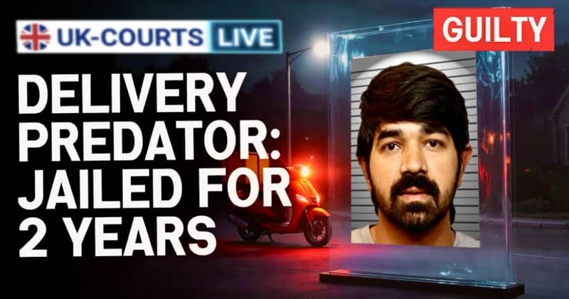 Image of food delivery driver defendant