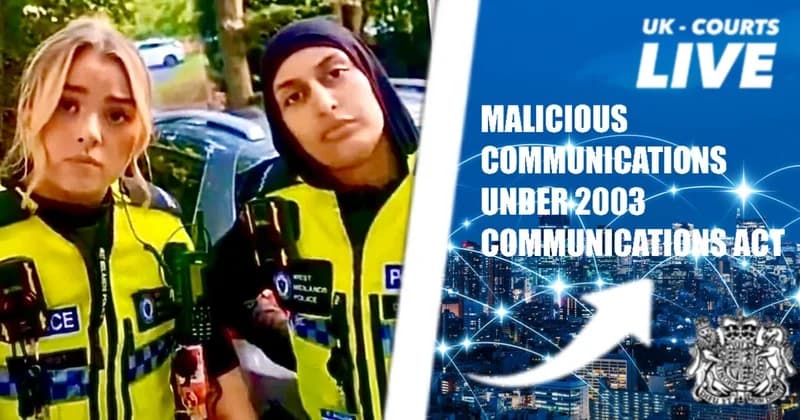 Police officers visiting girl accused of online abuse