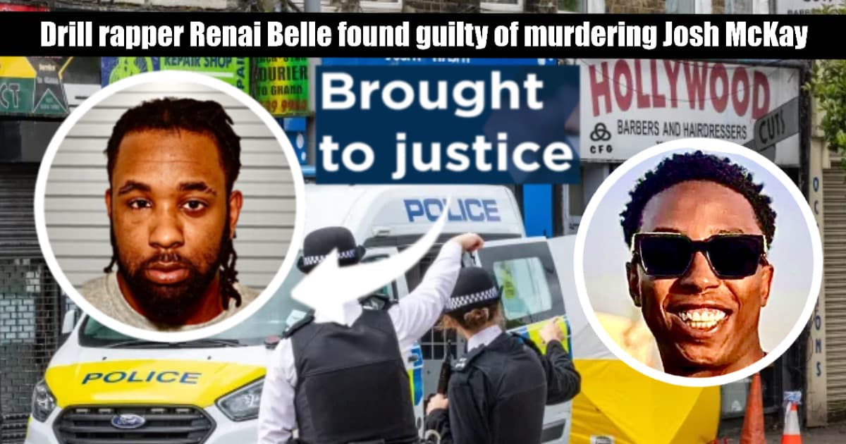 Image of Drill Rapper knife murderer Renai Belle and his 