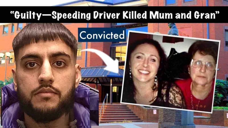 Thumbnail by Video Production News showing suspect driver and victims