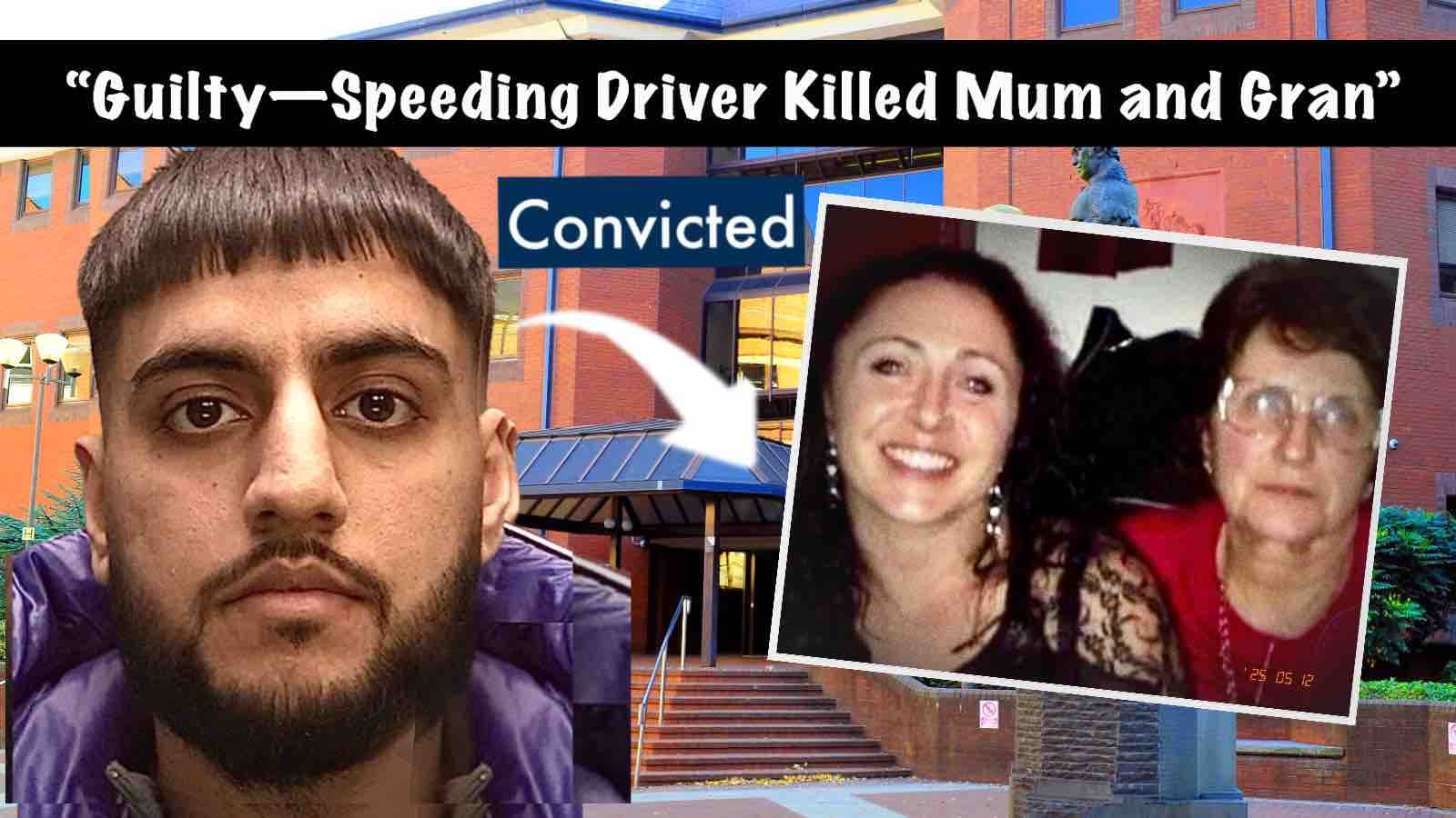 Thumbnail by Video Production News showing killer driver and victims