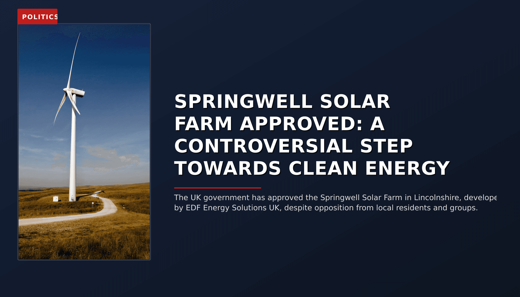 POLITICS: SPRINGWELL SOLAR FARM APPROVED: A CONTROVERSIAL STEP TOWARDS CLEAN ENERGY — VPNews