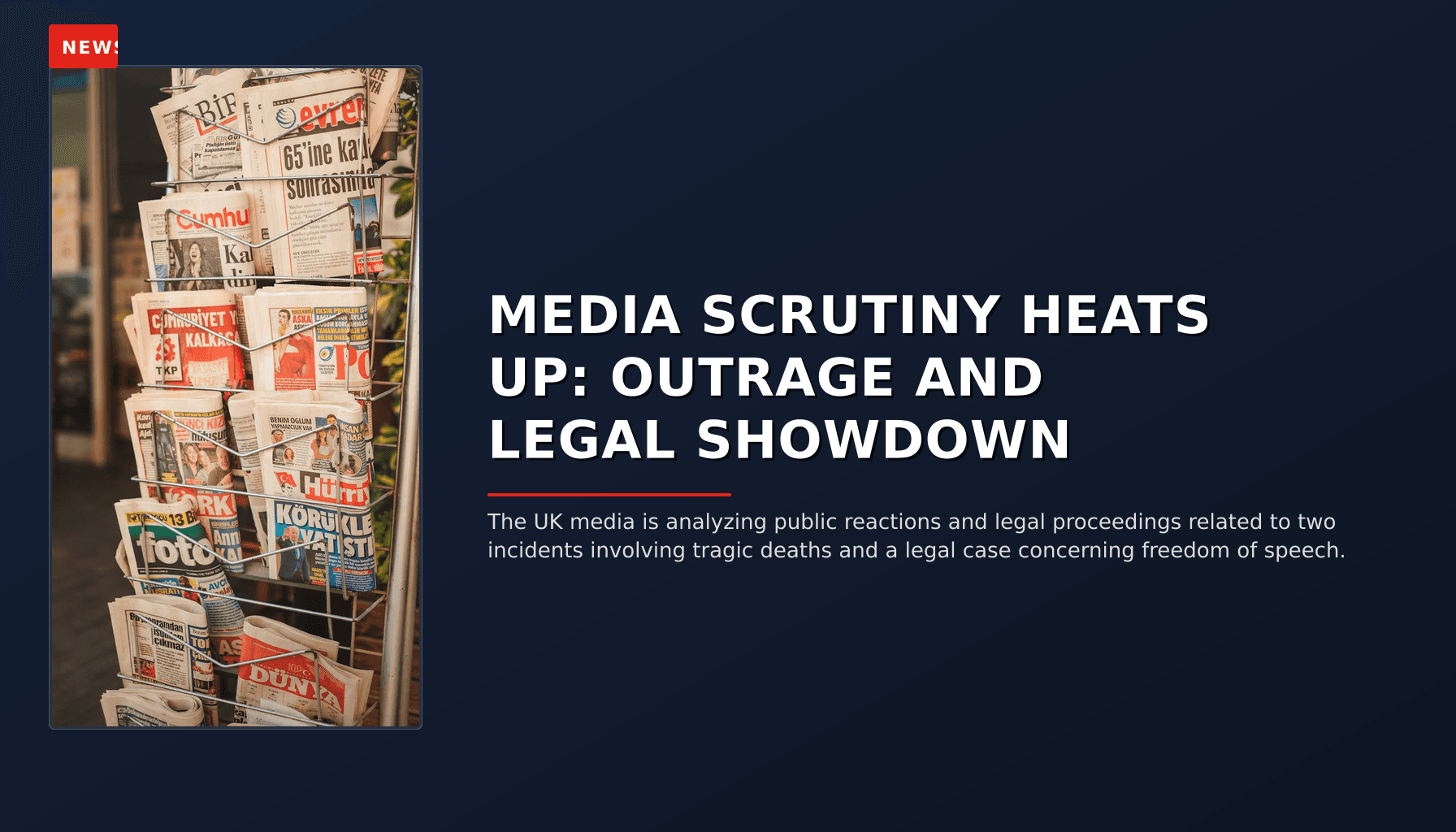 NEWS: MEDIA SCRUTINY HEATS UP: OUTRAGE AND LEGAL SHOWDOWN — VPNews