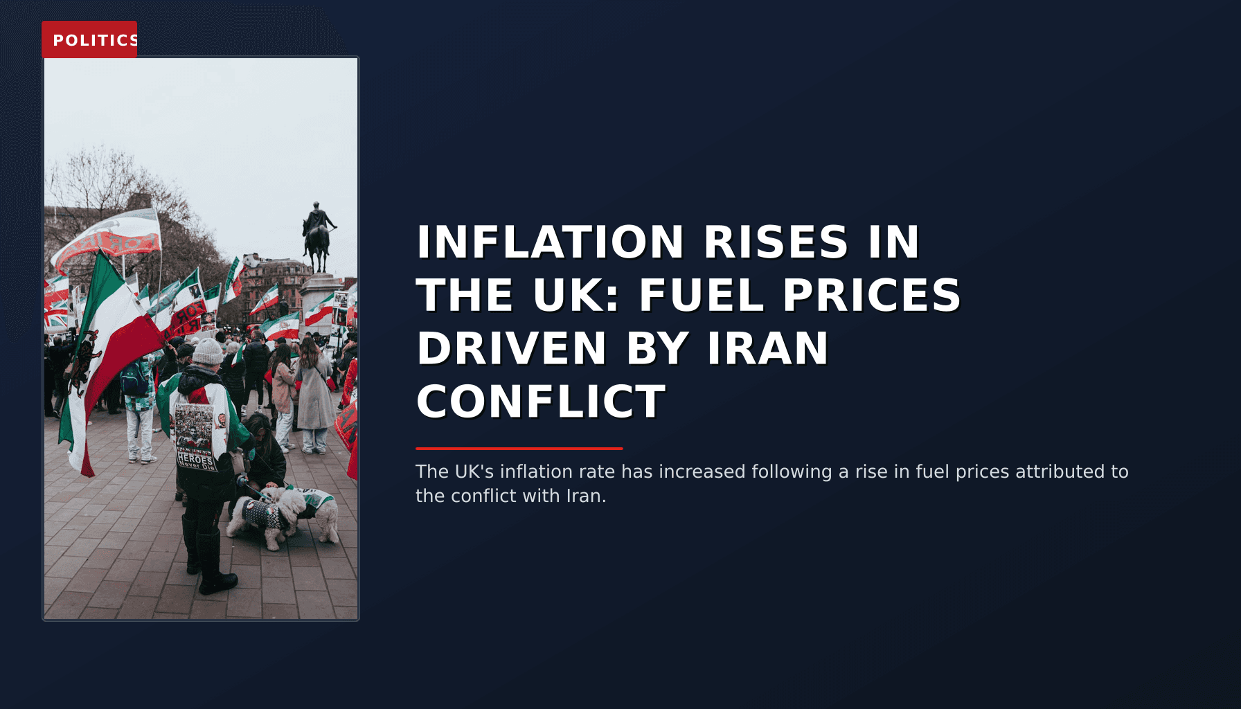 POLITICS: INFLATION RISES IN THE UK: FUEL PRICES DRIVEN BY IRAN CONFLICT — VPNews