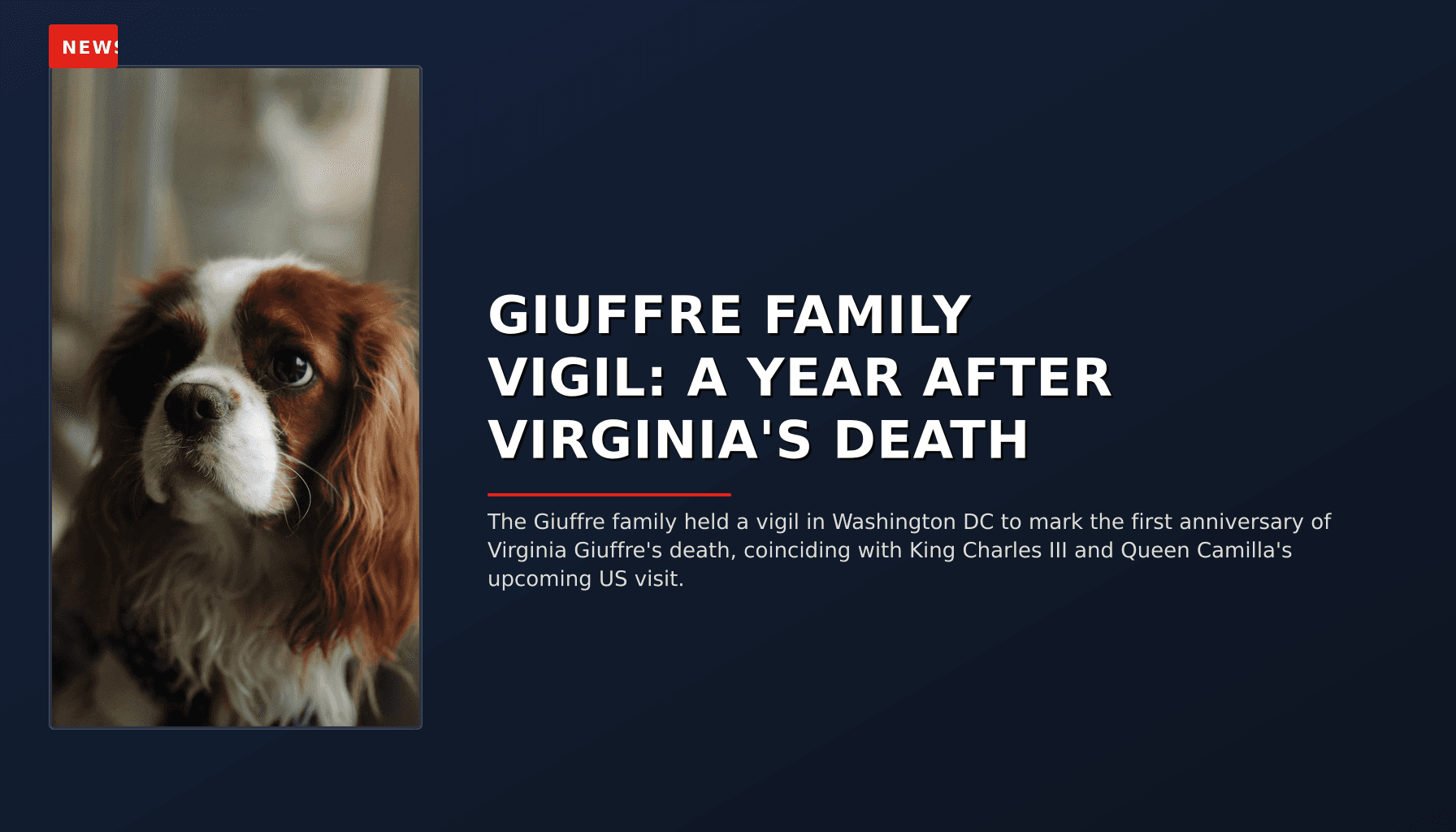 NEWS: GIUFFRE FAMILY VIGIL: A YEAR AFTER VIRGINIA'S DEATH — VPNews