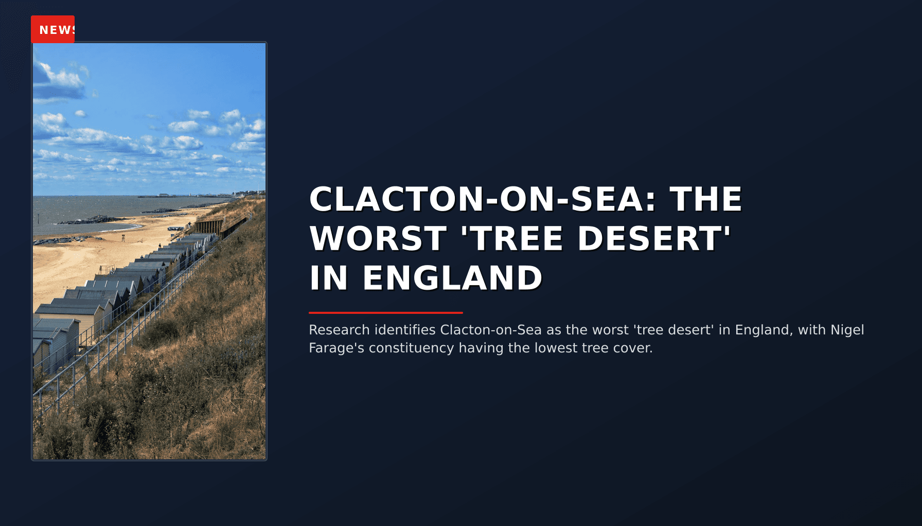 NEWS: CLACTON-ON-SEA: THE WORST 'TREE DESERT' IN ENGLAND — VPNews