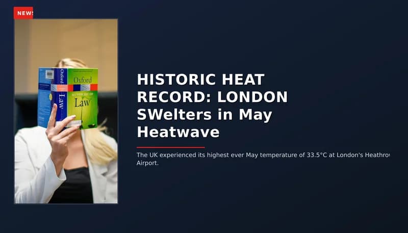 NEWS: HISTORIC HEAT RECORD: LONDON SWelters in May Heatwave — VPNews