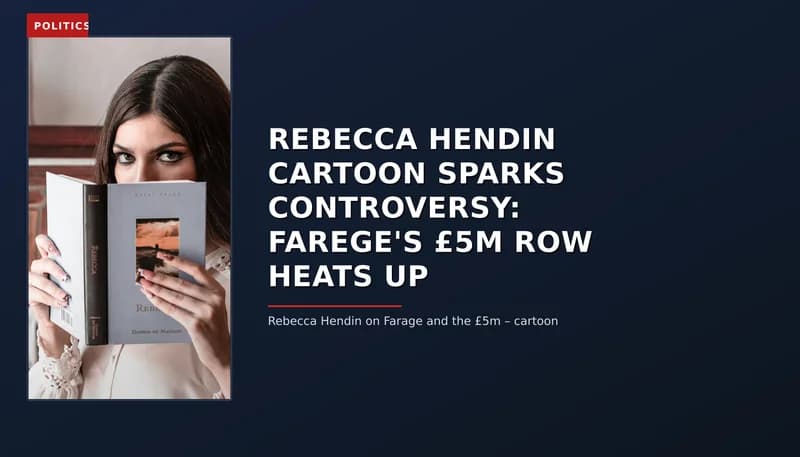 POLITICS: REBECCA HENDIN CARTOON SPARKS CONTROVERSY: FAREGE'S £5M ROW HEATS UP — VPNews