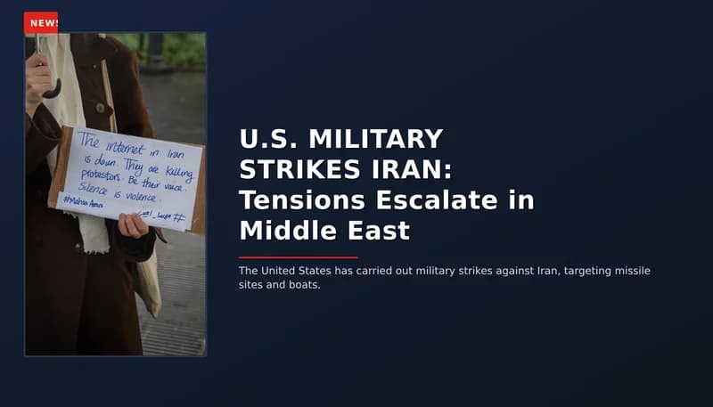 NEWS: U.S. MILITARY STRIKES IRAN: Tensions Escalate in Middle East — VPNews
