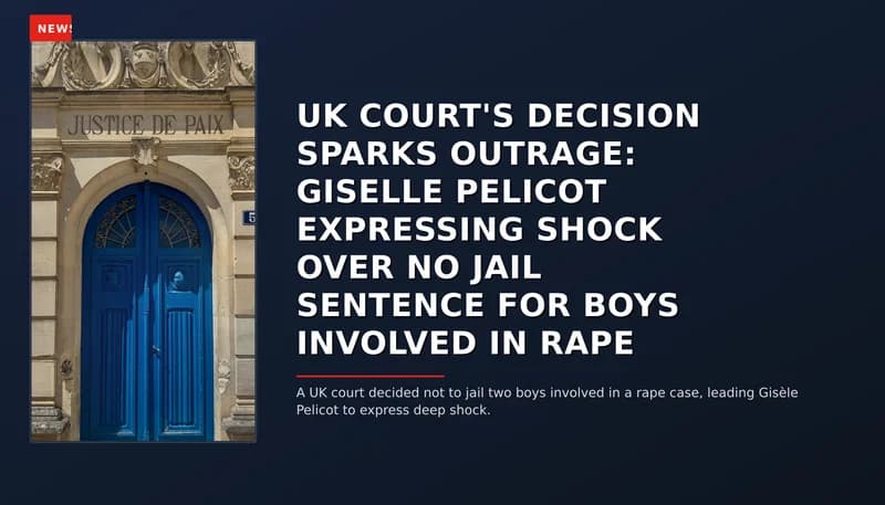 NEWS: UK COURT'S DECISION SPARKS OUTRAGE: GISELLE PELICOT EXPRESSING SHOCK OVER NO JAIL SENTENCE — VPNews