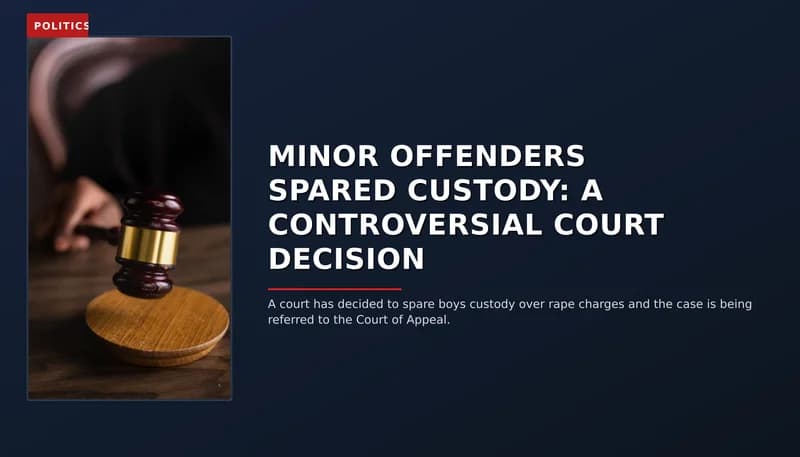 POLITICS: MINOR OFFENDERS SPARED CUSTODY: A CONTROVERSIAL COURT DECISION — VPNews