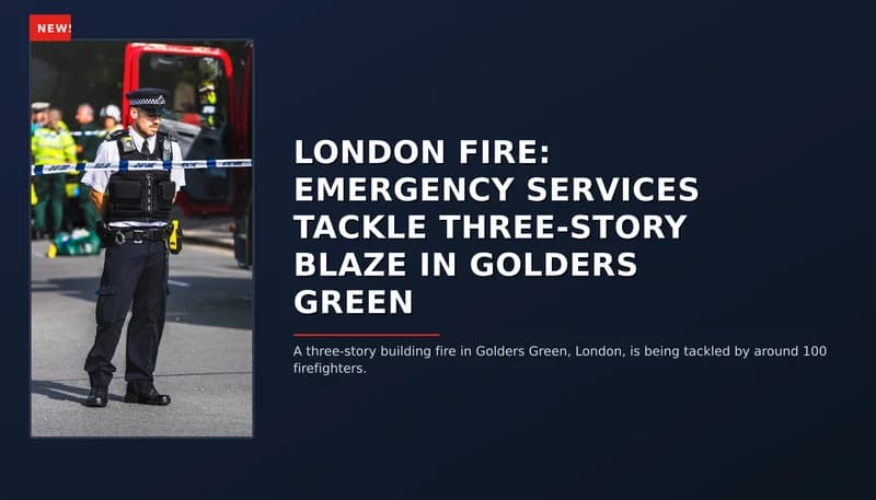 NEWS: LONDON FIRE: EMERGENCY SERVICES TACKLE THREE-STORY BLAZE IN GOLDERS GREEN — VPNews