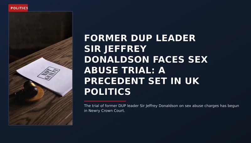 POLITICS: FORMER DUP LEADER SIR JEFFREY DONALDSON FACES SEX ABUSE TRIAL: A PRECEDENT SET IN UK POLIT — VPNews