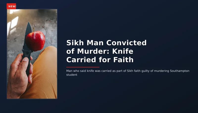 NEWS: Sikh Man Convicted of Murder: Knife Carried for Faith — VPNews