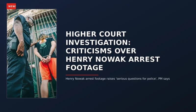 NEWS: HIGHER COURT INVESTIGATION: CRITICISMS OVER HENRY NOWAK ARREST FOOTAGE — VPNews