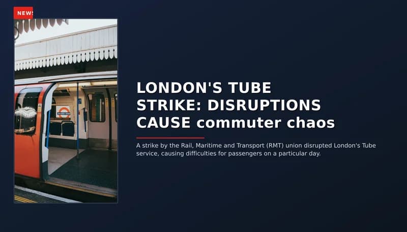 NEWS: LONDON'S TUBE STRIKE: DISRUPTIONS CAUSE commuter chaos — VPNews
