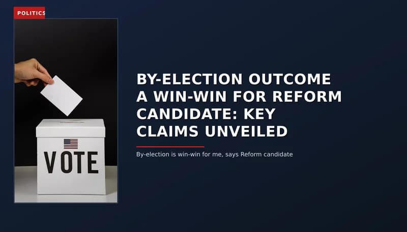 POLITICS: BY-ELECTION OUTCOME A WIN-WIN FOR REFORM CANDIDATE: KEY CLAIMS UNVEILED — VPNews