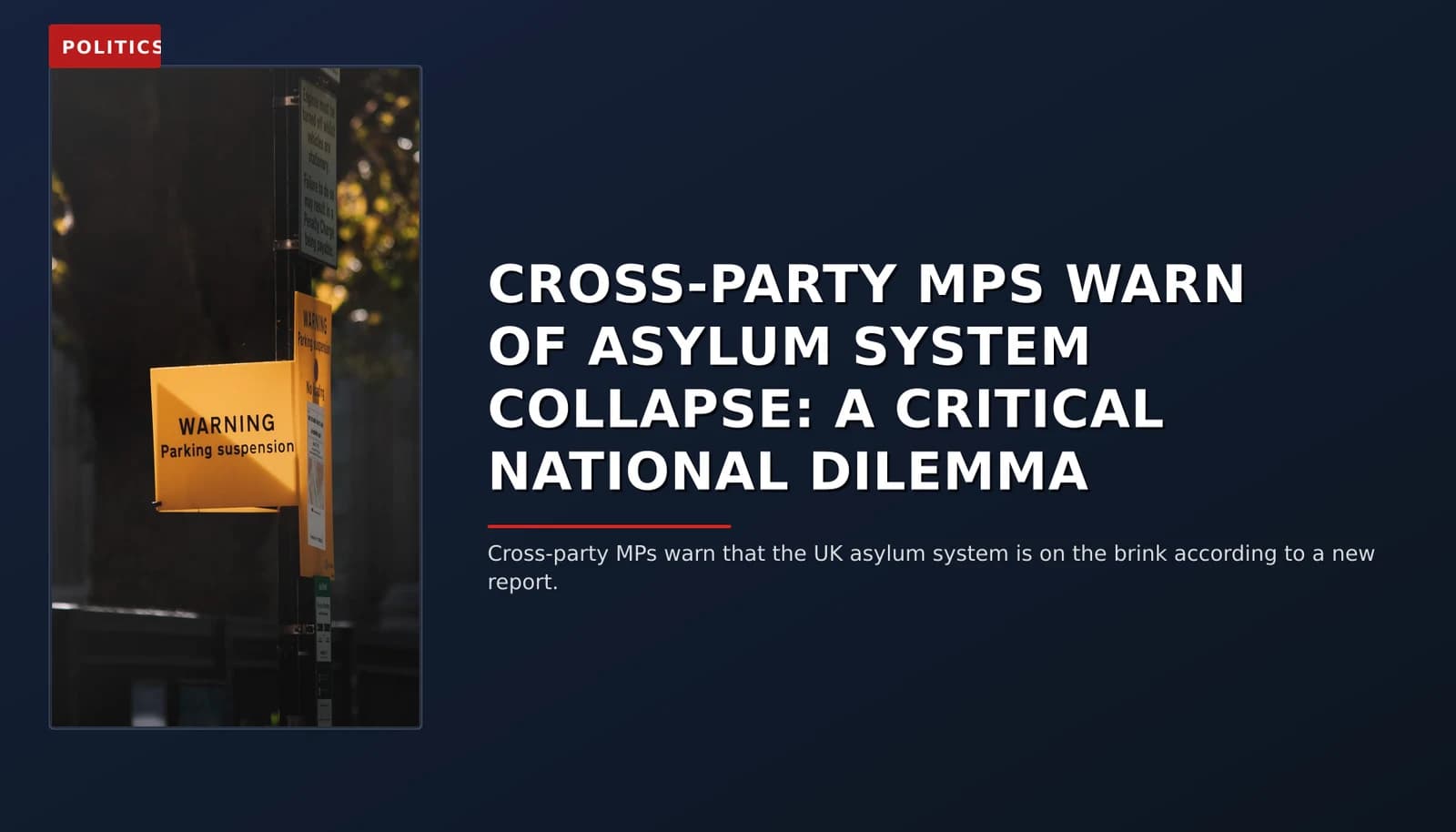 POLITICS: CROSS-PARTY MPS WARN OF ASYLUM SYSTEM COLLAPSE: A CRITICAL NATIONAL DILEMMA — VPNews