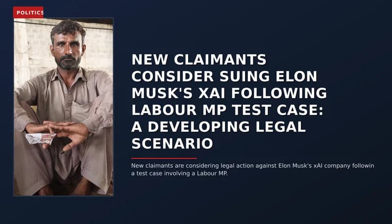 POLITICS: NEW CLAIMANTS CONSIDER SUING ELON MUSK'S XAI FOLLOWING LABOUR MP TEST CASE: A DEVELOPING L — VPNews