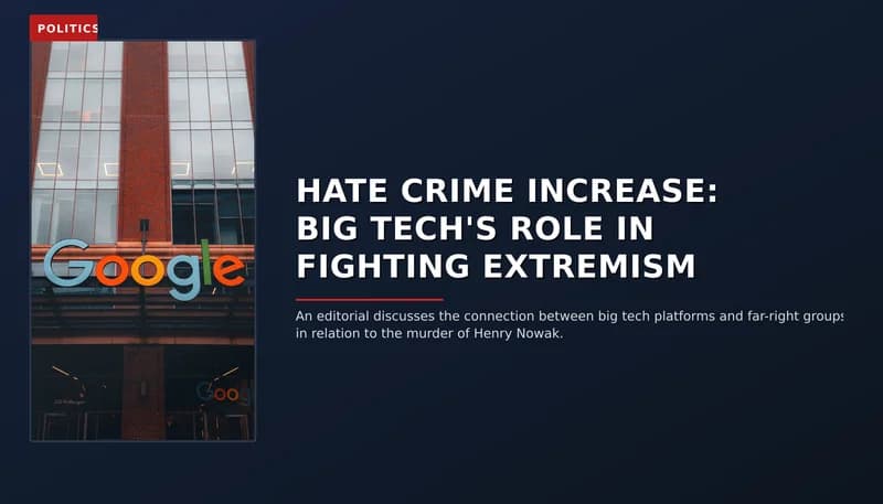 POLITICS: HATE CRIME INCREASE: BIG TECH'S ROLE IN FIGHTING EXTREMISM — VPNews
