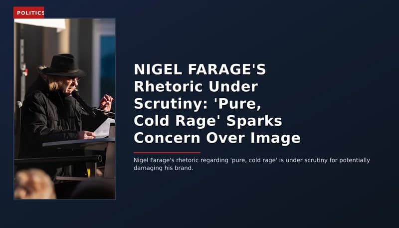 POLITICS: NIGEL FARAGE'S Rhetoric Under Scrutiny: 'Pure, Cold Rage' Sparks Concern Over Image — VPNews
