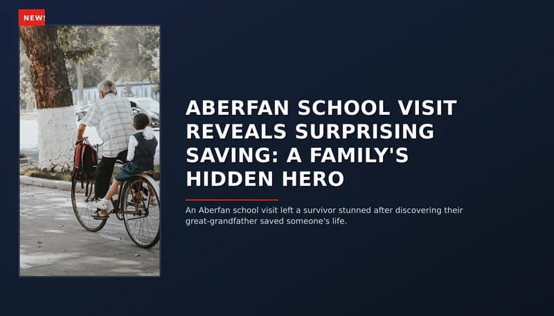NEWS: ABERFAN SCHOOL VISIT REVEALS SURPRISING SAVING: A FAMILY'S HIDDEN HERO — VPNews