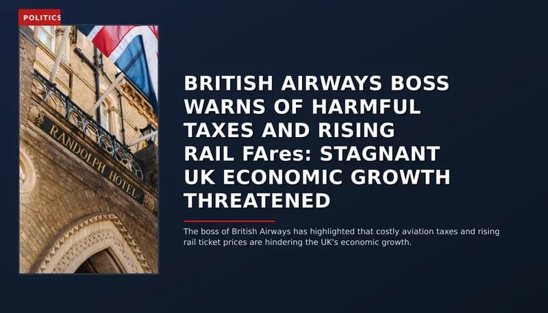 POLITICS: BRITISH AIRWAYS BOSS WARNS OF HARMFUL TAXES AND RISING RAIL FAres: STAGNANT UK ECONOMIC GR — VPNews