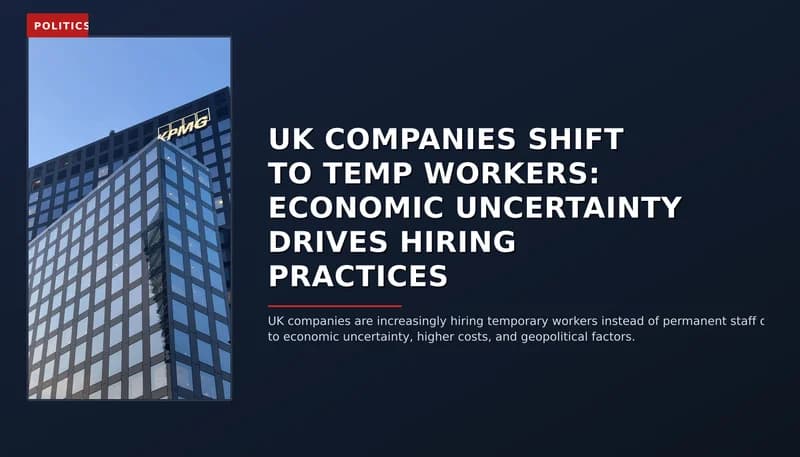 POLITICS: UK COMPANIES SHIFT TO TEMP WORKERS: ECONOMIC UNCERTAINTY DRIVES HIRING PRACTICES — VPNews