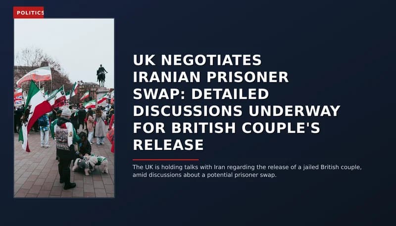 POLITICS: UK NEGOTIATES IRANIAN PRISONER SWAP: DETAILED DISCUSSIONS UNDERWAY FOR BRITISH COUPLE'S RE — VPNews
