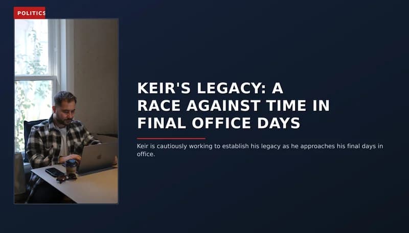 POLITICS: KEIR'S LEGACY: A RACE AGAINST TIME IN FINAL OFFICE DAYS — VPNews